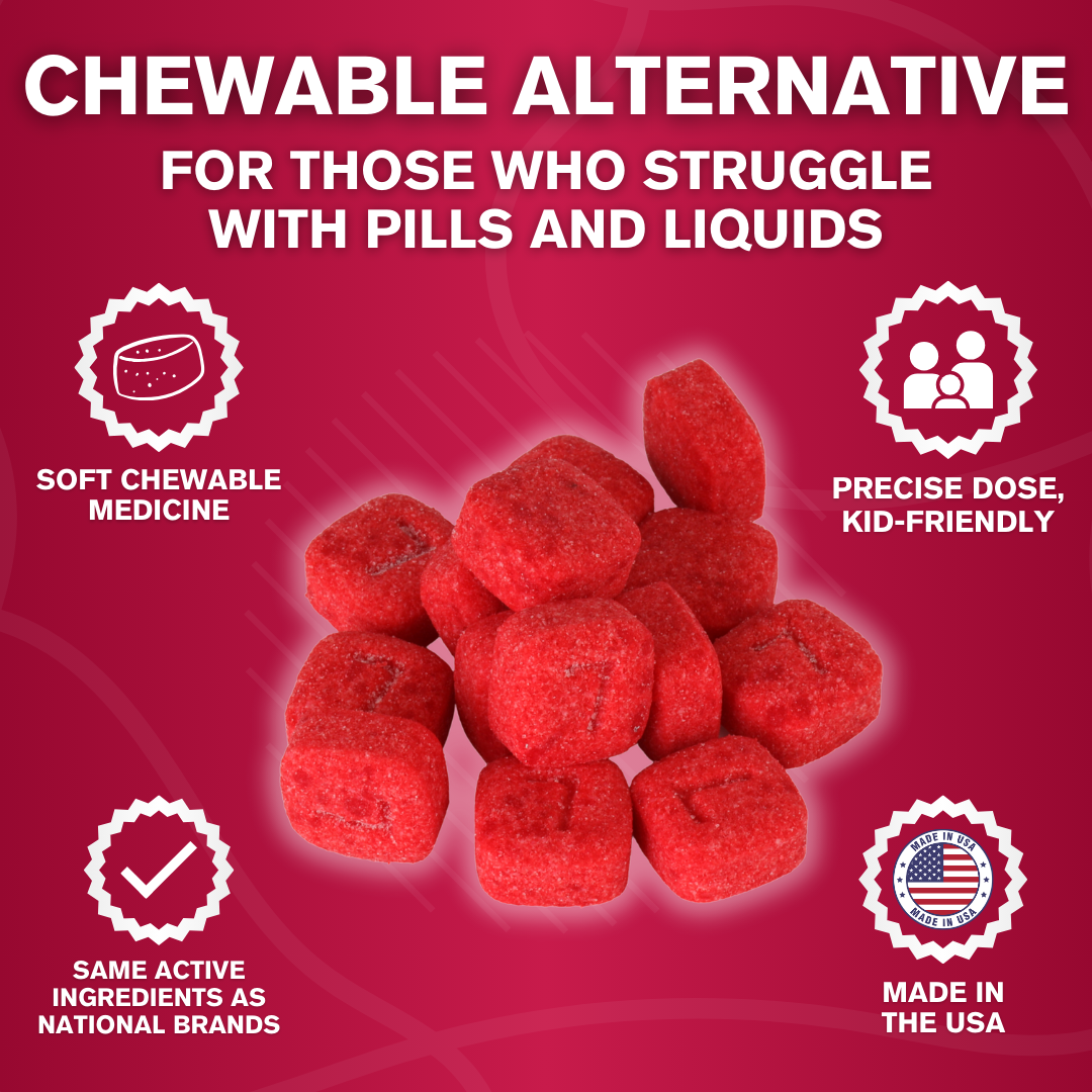 Gas Relief Soft Chewables in Mixed Berry not only taste good, but they are also easy for people that don't like to swallow pills.