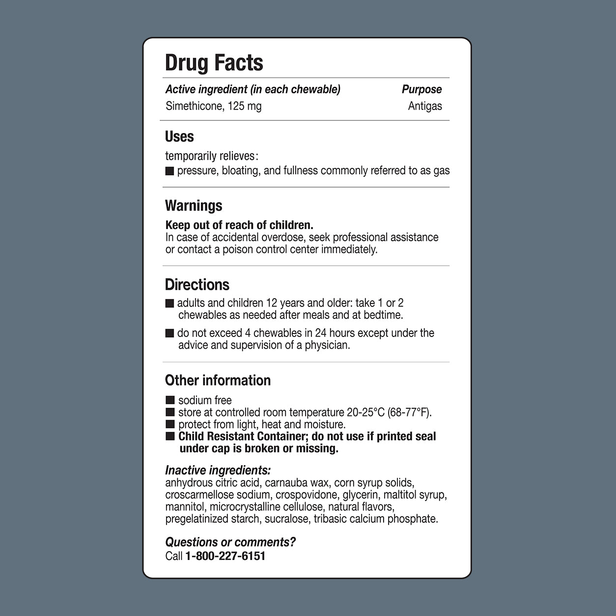 Simethicone 125 mg - Cherry Crème