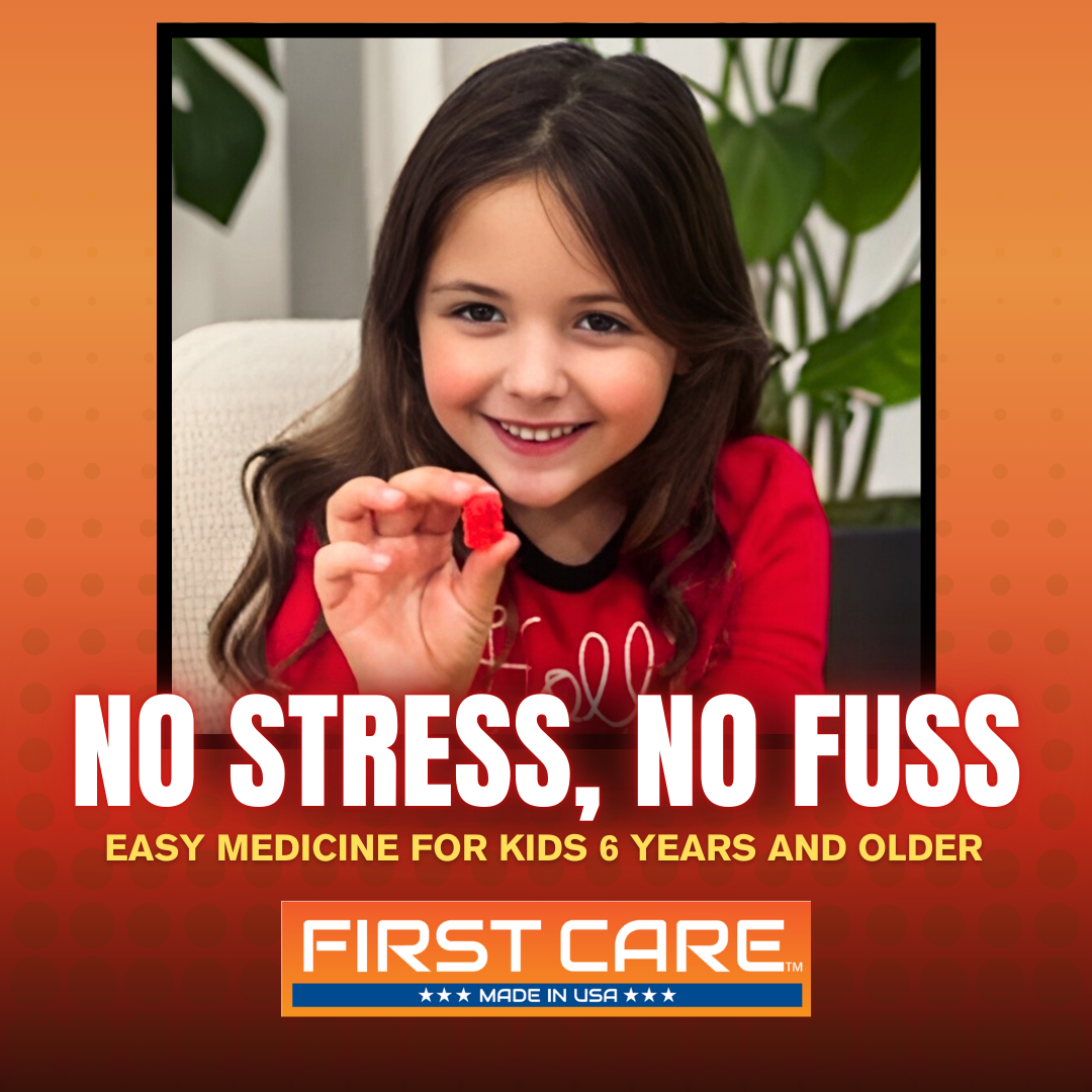 FIrstcare allergy relief chewable medication is suitable for children 6 years and older